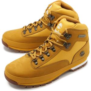 ティンバーランド Timberland メンズ ユーロハイカー ファブリック レザー 91566 FW23 Euro Hiker Fabric Leather ハイキングブーツ ヌバック ウィート｜mischief