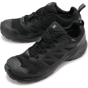 サロモン SALOMON メンズ トレイルランニングシューズ ゴアテックス L47321100 FW23 X-ADVENTURE GTX 防水 アウトドア Black Black Black 黒 ブラック系｜mischief