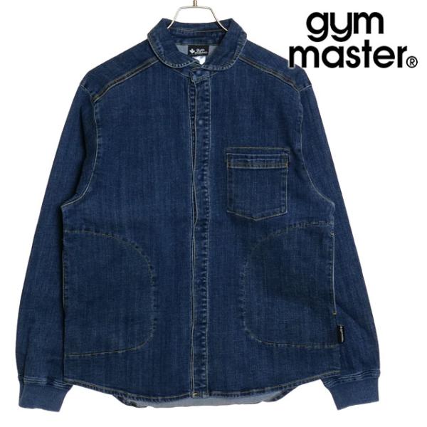 ジムマスター GYM MASTER メンズ 10oz ストレッチデニム シャツJKT G221718...