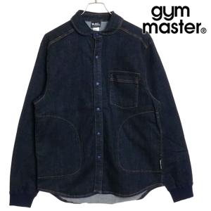 ジムマスター GYM MASTER メンズ 10oz ストレッチデニム シャツJKT G221718 FW23 トップス デニムジャケット ワンウォッシュ｜mischief