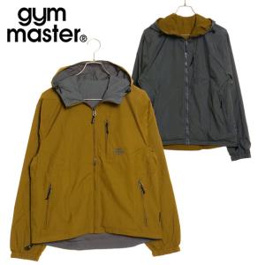 ジムマスター GYM MASTER メンズ リバーシブルナイロン フードJKT G918635-13 FW23Q4 アウター ウィンドブレーカー ジャケット キャメル×チャコール｜mischief