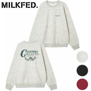 ミルクフェド MILKFED. レディース カリフォルニア ミルクフェド スウェットトップ 103233012012 FW23 CALIFORNIA MILKFED SWEAT TOP クルーネック｜mischief