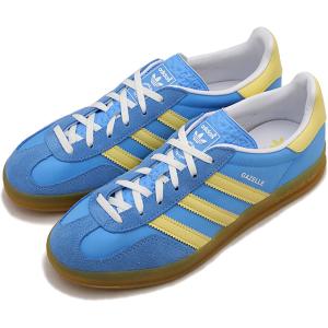 アディダス オリジナルス adidas Originals ガゼル インドア ウィメンズ NKC88 IE2960 SS24 GAZELLE INDOOR W セミブルーバースト オールモストイエロー｜mischief