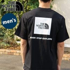 ザ・ノース・フェイス THE NORTH FACE メンズ ショートスリーブバックスクエアロゴティー NT32447-K SS24 S S Back Square Logo Tee Tシャツ ブラック｜ミスチーフ