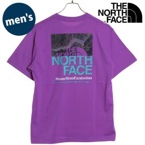ザ・ノース・フェイス THE NORTH FACE メンズ ショートスリーブハーフスウィッチングロゴティー NT32458-AB SS24 半袖 Tシャツ アウトドア オーバジーン｜mischief