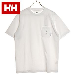 ヘリーハンセン HELLY HANSEN メンズ ショートスリーブライフジャケットワンポイントティー HH62408-CW SS24 半袖 ポケットTシャツ 速乾 クリアホワイト｜mischief