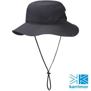 カリマー Karrimor フローハット 200142-9000 SS24 flow hat メンズ・レディース 帽子 アウトドア 撥水 UVケア 抗菌防臭 Black｜mischief