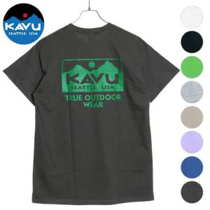 カブー KAVU メンズ トゥルーロゴTシャツ 19822032 SS24 TRUE LOGO Tee トップス 半袖 クルーネック ショートスリーブ｜mischief