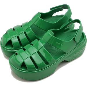 クロックス crocs ストンプ フィッシャーマン ハイシャイン サンダル 210057-3WH S...