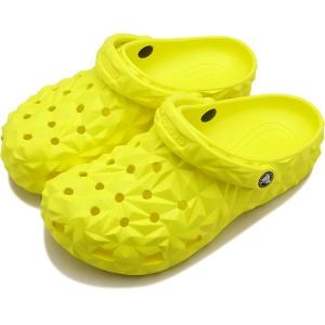 限定モデル クロックス crocs レディース サンダル クラシック ジオメトリック クロッグ 209563-76M SS24 Classic Geometric Clog EVAサンダル Acidity｜mischief