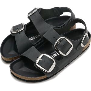 ビルケンシュトック BIRKENSTOCK レディース サンダル ミラノ ビッグバックル 1024953 SS24 BLACK | OILED-LEATHER | BETTER｜ミスチーフ