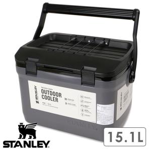 スタンレー STANLEY クーラーボックス The Easy-Carry Outdoor Cooler 15.1L 10-01623 SS24 キャンプ アウトドア レジャー イベント チャコール｜mischief