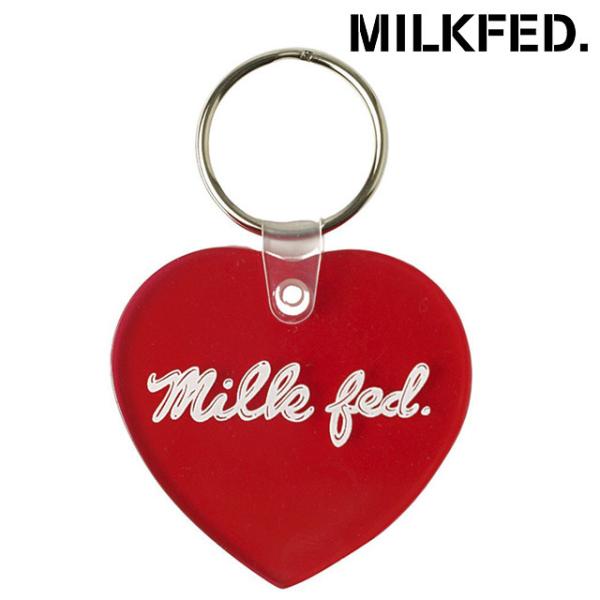 ミルクフェド MILKFED. レディース アイシングロゴ ハートキーチェーン 1032420540...