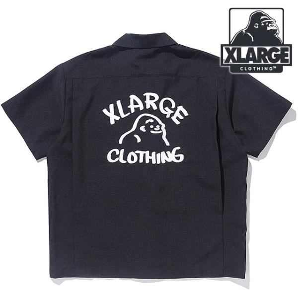 エクストララージ XLARGE メンズ ドローイング OG ショートスリーブ ワークシャツ 1012...