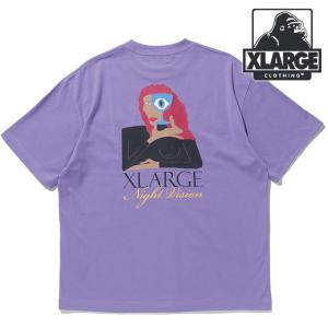 エクストララージ XLARGE メンズ ナイトビジョン ショートスリーブTシャツ 101242011015 SU24 x-large エックスラージ トップス 半袖 LtPURPLE｜mischief