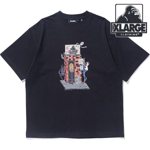 エクストララージ XLARGE メンズ スクロール ショートスリーブTシャツ 10124201101...