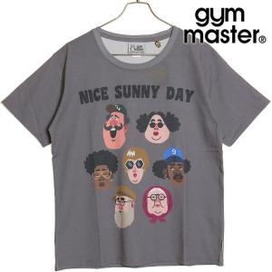 ジムマスター GYM MASTER メンズ 5.8oz T Cドライ NICE SUNNY DAY Tee G333727-03 SU24 トップス 半袖Tシャツ グレー｜mischief