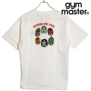 ジムマスター GYM MASTER メンズ 7.4oz STUCK ON YOU刺繍Tee G321707-01 SU24 トップス 半袖Tシャツ ホワイト｜mischief
