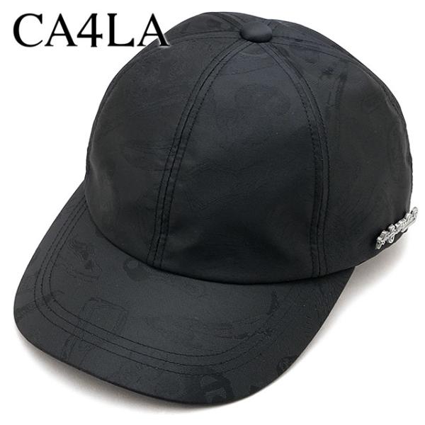 カシラ CA4LA キャップ CAW00594 FW24 BLACK AND WHITE PAINT...
