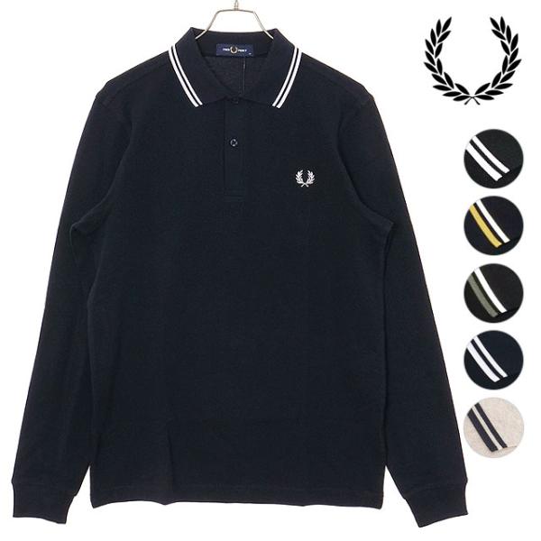 フレッドペリー FRED PERRY ロングスリーブ ツイン ティップド ポロシャツ M3636 L...