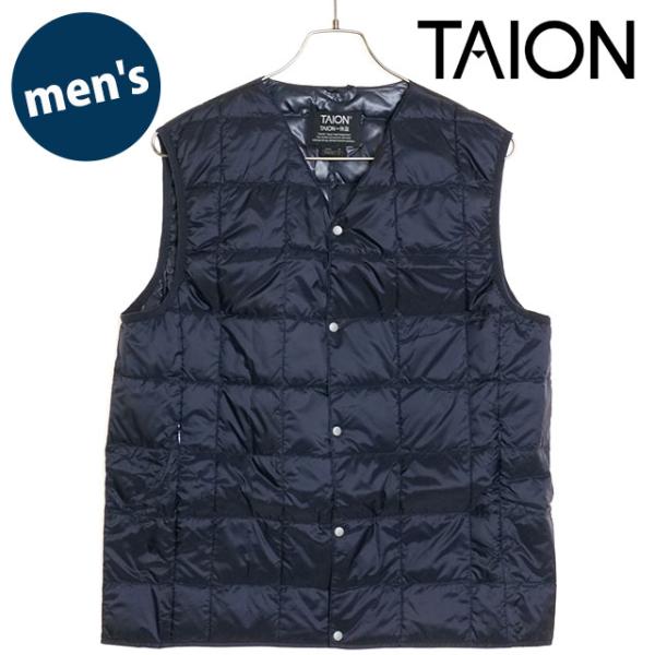 タイオン TAION Vネックボタンダウンベスト TAION-001 FW24 M V NECK B...
