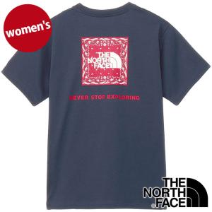 ザ・ノース・フェイス THE NORTH FACE ショートスリーブバンダナスクエアロゴティー NTW32446-UN SS25 S S Bandana Square Logo Tee ネイビー 正規取扱店