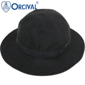オーシバル ORCIVAL 6パネル ナチュラルハット OR-H0281-RLP SS25 6PANEL NATURAL HAT 帽子 ワイドブリムハット 手洗い可能 BLACK 正規取扱店｜mischief
