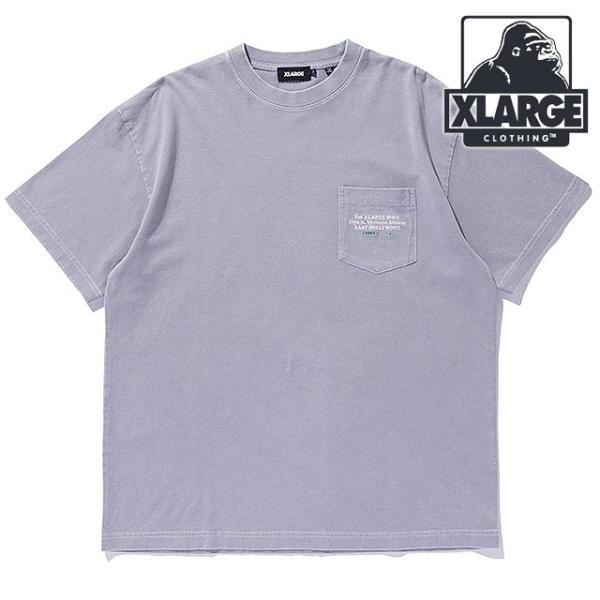 エクストララージ XLARGE ケミカルウォッシュ アドレス ショートスリーブポケットTシャツ 10...