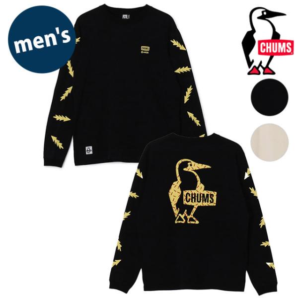 チャムス CHUMS かせきさいだぁ パターンブラッシュドロングスリーブTシャツ CH01-2636...