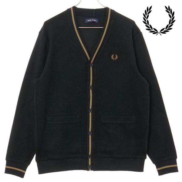 フレッドペリー FRED PERRY ティップドピケテクスチャカーディガン M2654-Q27 FW...