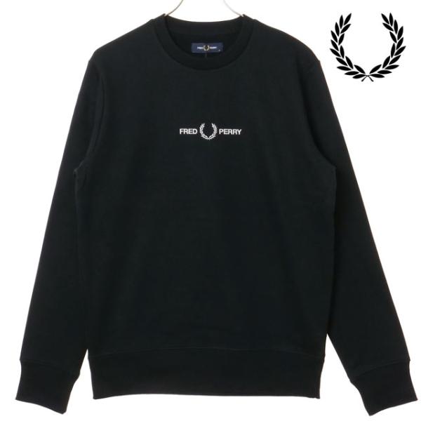 フレッドペリー FRED PERRY エンブロイダード スウェットシャツ M4727-102 FW2...