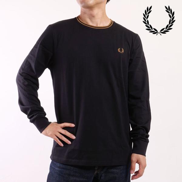 フレッドペリー FRED PERRY ロングスリーブ ツインティップドTシャツ M9602-184 ...
