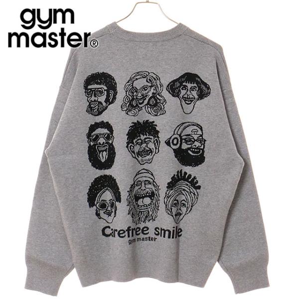 ジムマスター GYM MASTER ジャガードニット carefree smile クルーネック G...