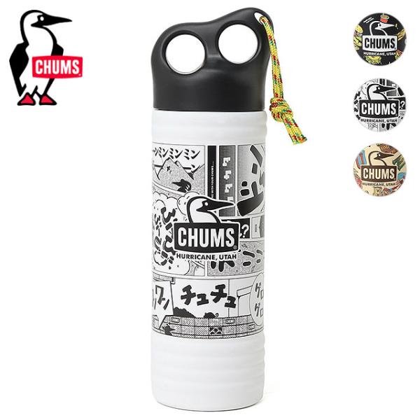 チャムス CHUMS キャンパーウェーブボトル 500ml パターン CH62-2274 SS26 ...