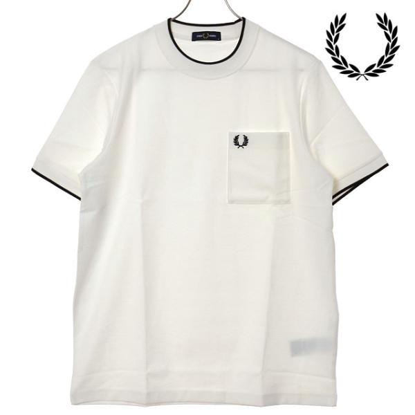 フレッドペリー FRED PERRY メンズ ポケットディテールピケTシャツ M2395-129 S...