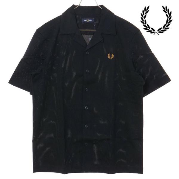 フレッドペリー FRED PERRY メンズ コンプレスメッシュ リベレカラーシャツ M1745-1...