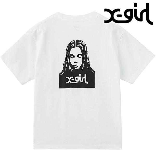 エックスガール X-girl レディース フェイスショートスリーブTシャツ 105261011007...