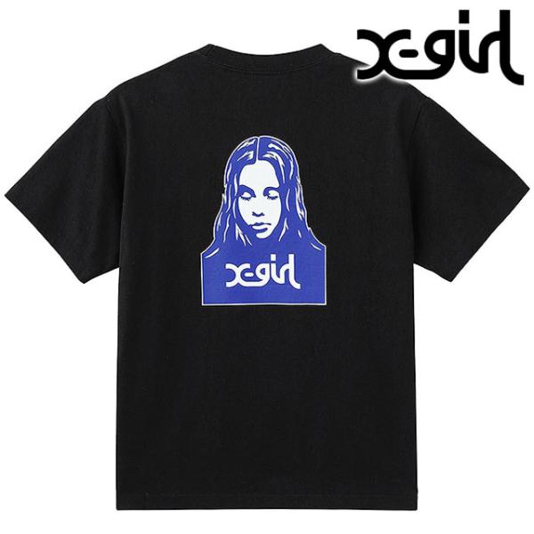エックスガール X-girl レディース フェイスショートスリーブTシャツ 105261011007...
