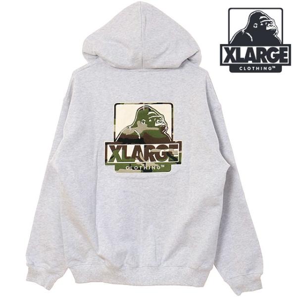 エクストララージ XLARGE メンズ OGボックス ジップアップフーデッド スウェットシャツ 10...