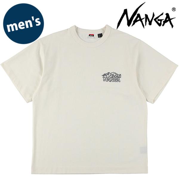 ナンガ NANGA メンズ エコハイブリッド ラインドローイングTシャツ N2610-1M038Z ...