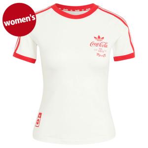 コラボ アディダス オリジナルス adidas Originals レディース コカ・コーラ スリーストライプ Tシャツ P4708 KY7559 FW26 COCA-COLA 3 STRIPES TEE 正規取扱店