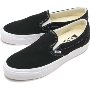 バンズ VANS スニーカー メンズ LX スリップオン リイシュー 98 VN000CSEBA2 LX Slip-On Reissue 98 靴 シューズ スリッポン 黒 BLACK WHITE 正規取扱店