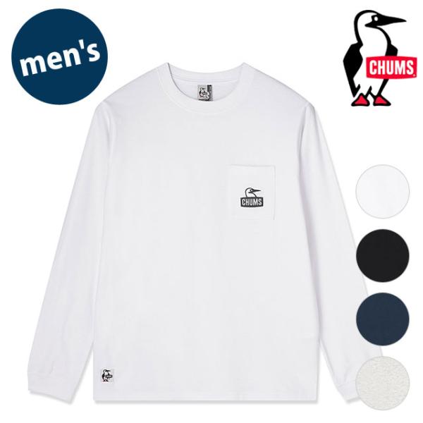 チャムス CHUMS メンズ ブービーフェイスポケットブラッシュドロングスリーブTシャツ [CH01...