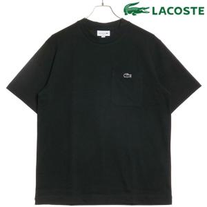 ラコステ LACOSTE メンズ アウトラインクロックポケットTシャツ TH5581-99 SS24 TH5581-99 トップス 半袖 ポケティー BLACK-031｜mischief