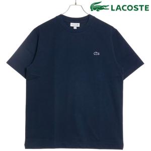 ラコステ LACOSTE メンズ アウトラインクロッククルーネックTシャツ TH5582-99 SS24 TH5830-99 トップス 半袖 NAVY-BLUE-166｜mischief