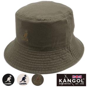 カンゴール KANGOL ウォッシュド バケットハット 230069602 SS24 WASHED BUCKET メンズ・レディース 帽子 定番 ワンポイント｜mischief