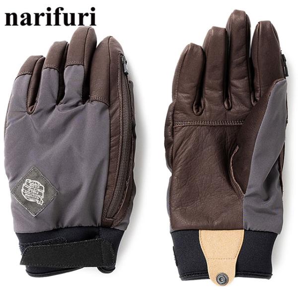 コラボ ナリフリ narifuri × SoH NFC レザーコンビグローブ NFSO-05 FW2...