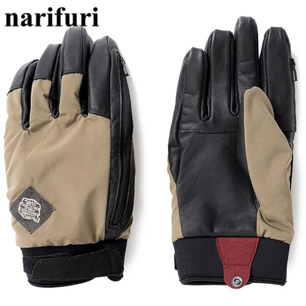 コラボ ナリフリ narifuri × SoH NFC レザーコンビグローブ NFSO-05 FW2...