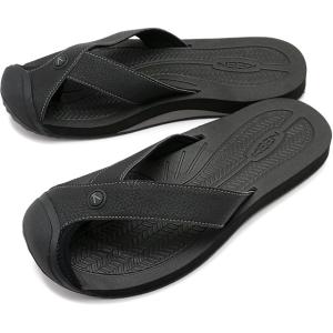 キーン KEEN サンダル バルベイドス　ティージー 1029155 SS25 M BARBADOS TG メンズ 靴 ビーチサンダル トングサンダル BLACK STEEL-GREY ブラック 正規取扱店