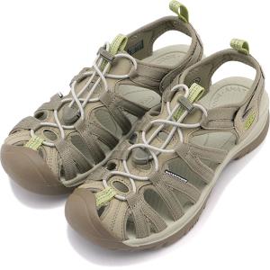 キーン KEEN サンダル ウィスパー 1027365 SS25 W WHISPER レディース ウォーターシューズ 水陸両用 TIMBERWOLF TARRAGON ベージュ系 正規取扱店